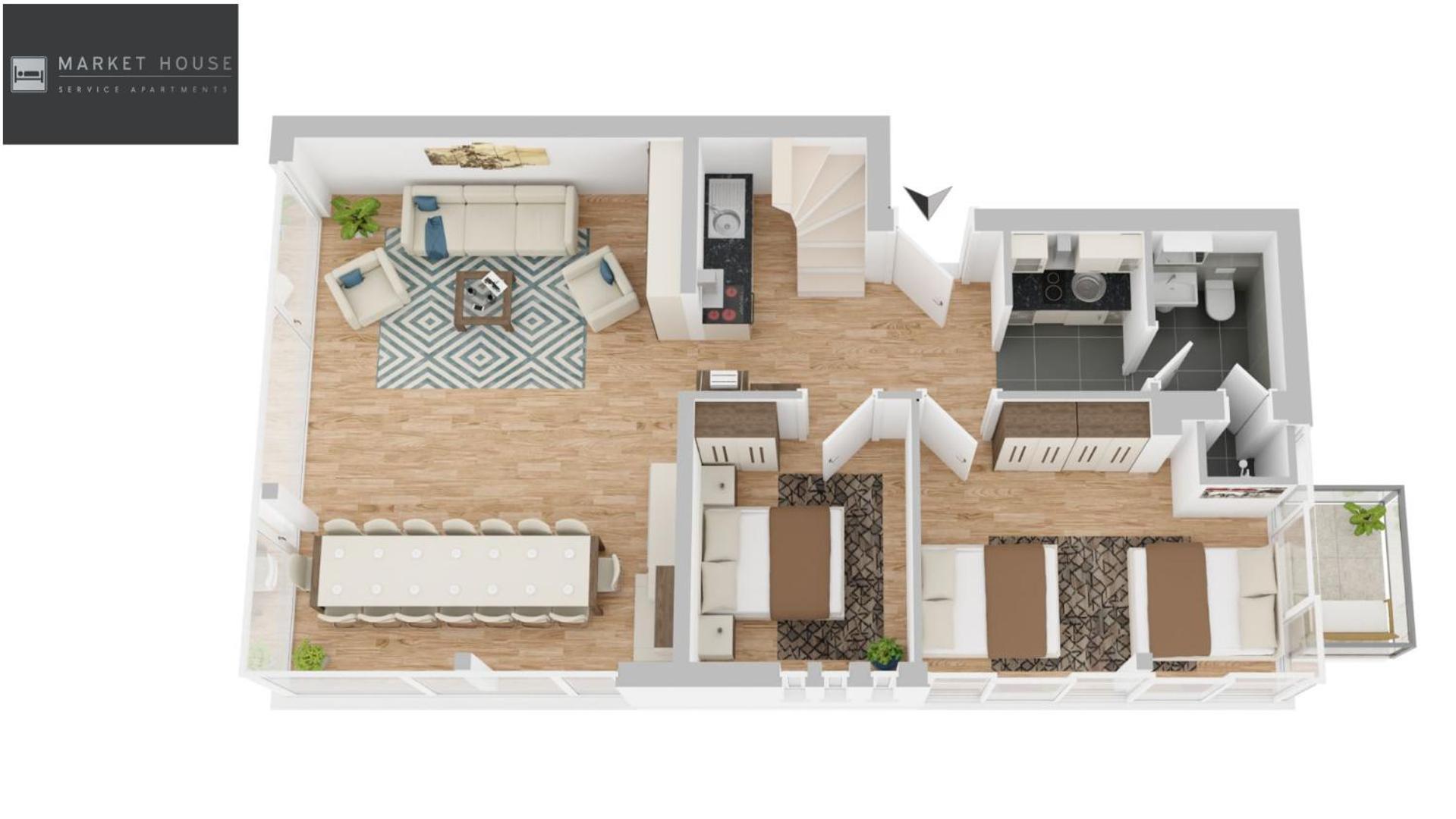 Large 150 Qm In Centrally Located 1 To 15 Guests Munique