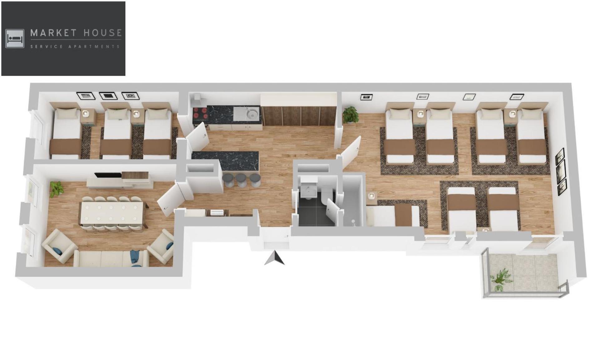 Large 110 Qm In Very Cetral Location 1 To 12 Guests Apartment Munich