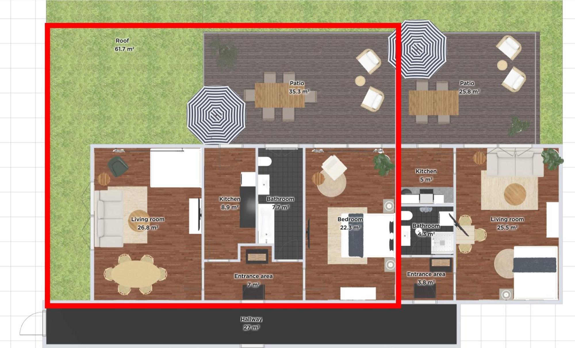 Global Living - Design I Terrace I Kitchen I Smart-tv I Parking Space I Apartment *