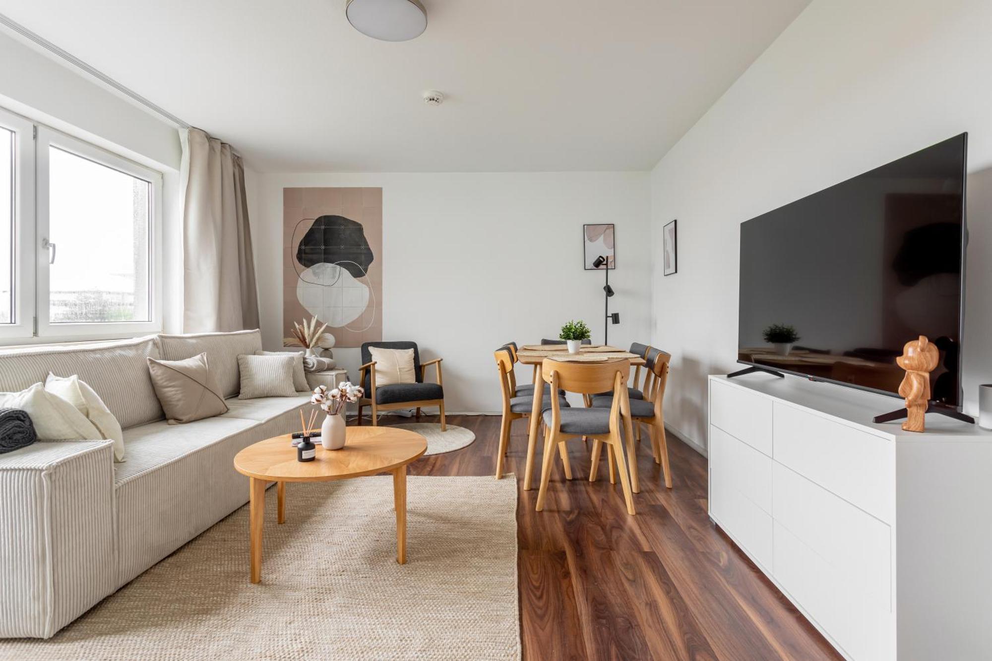 Global Living - Design I Terrace I Kitchen I Smart-tv I Parking Space I Apartment