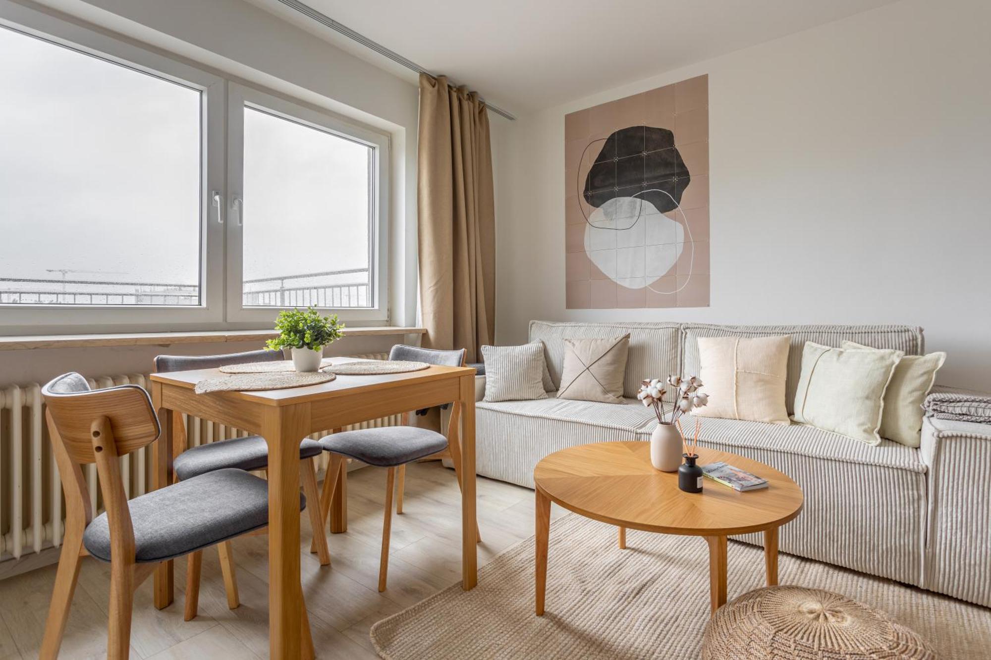 Global Living - Design I Terrace I Kitchen I Smart-tv I Parking Space I Apartment
