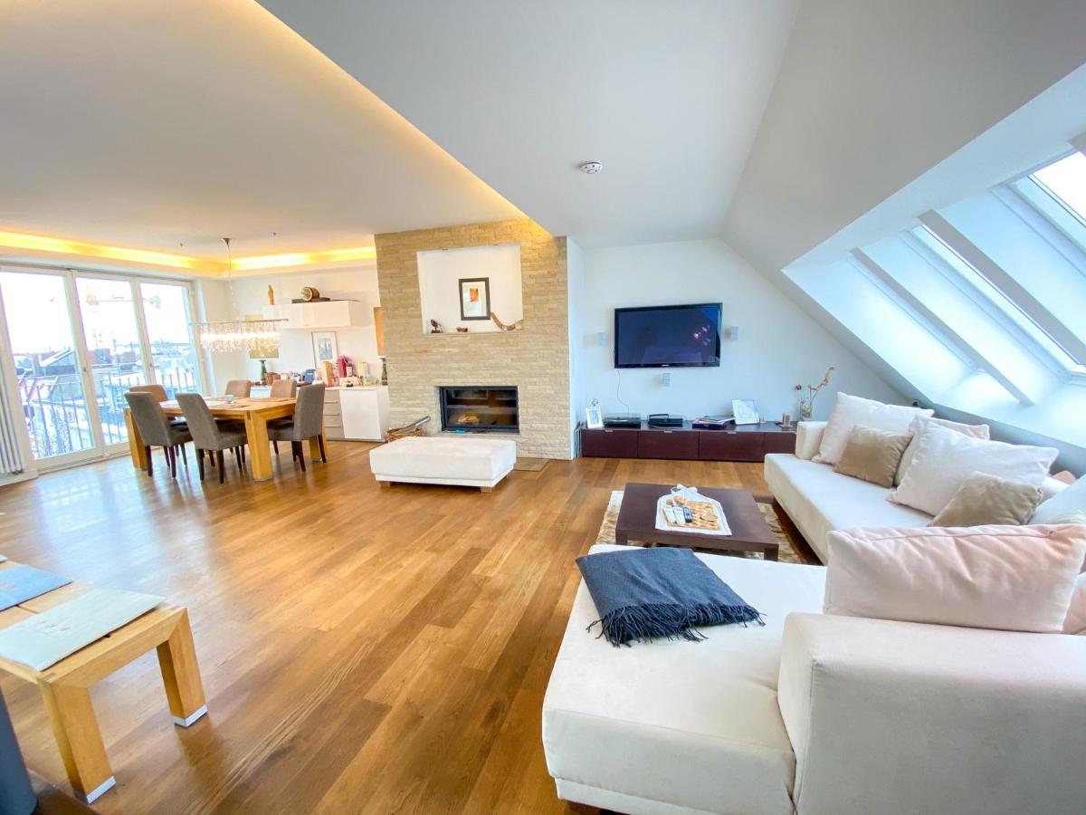 Apartment Exklusives Panorama Penthouse Im Herzen Von Munchen, Dachterasse, Kamin *