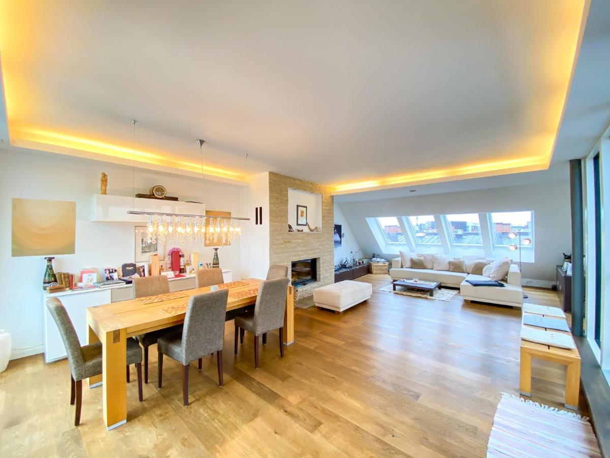 Exklusives Panorama Penthouse Im Herzen Von Munchen, Dachterasse, Kamin Munich