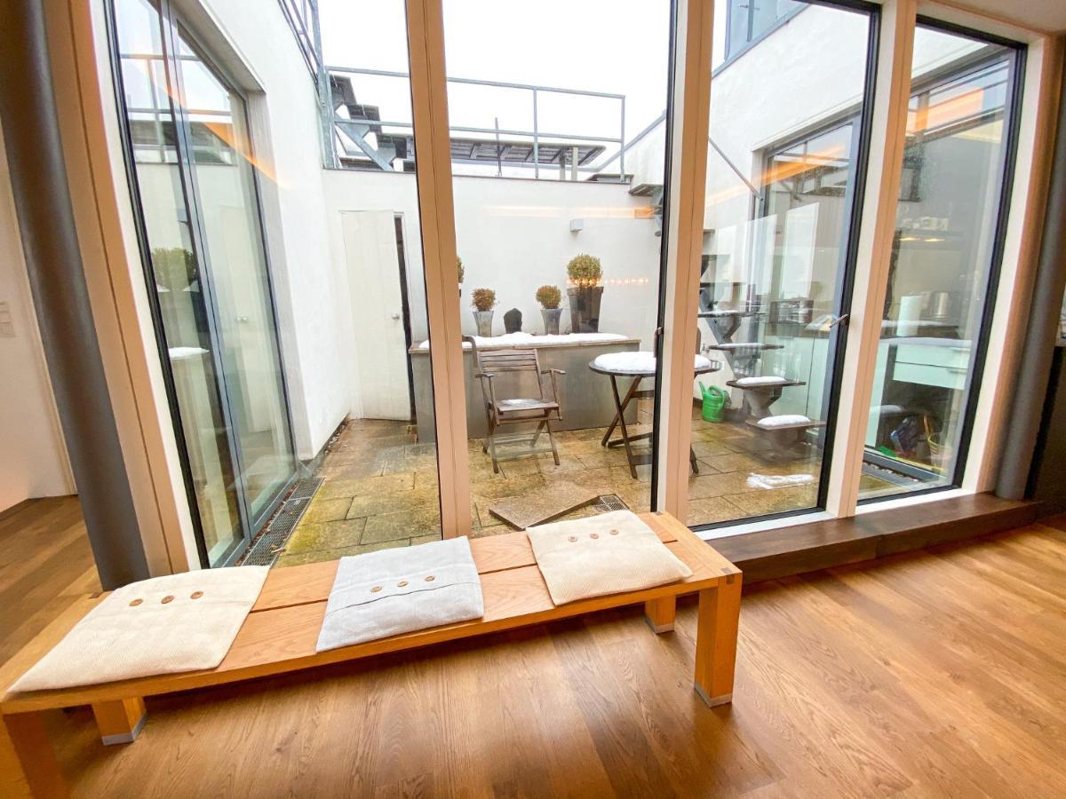 Exklusives Panorama Penthouse Im Herzen Von Munchen, Dachterasse, Kamin