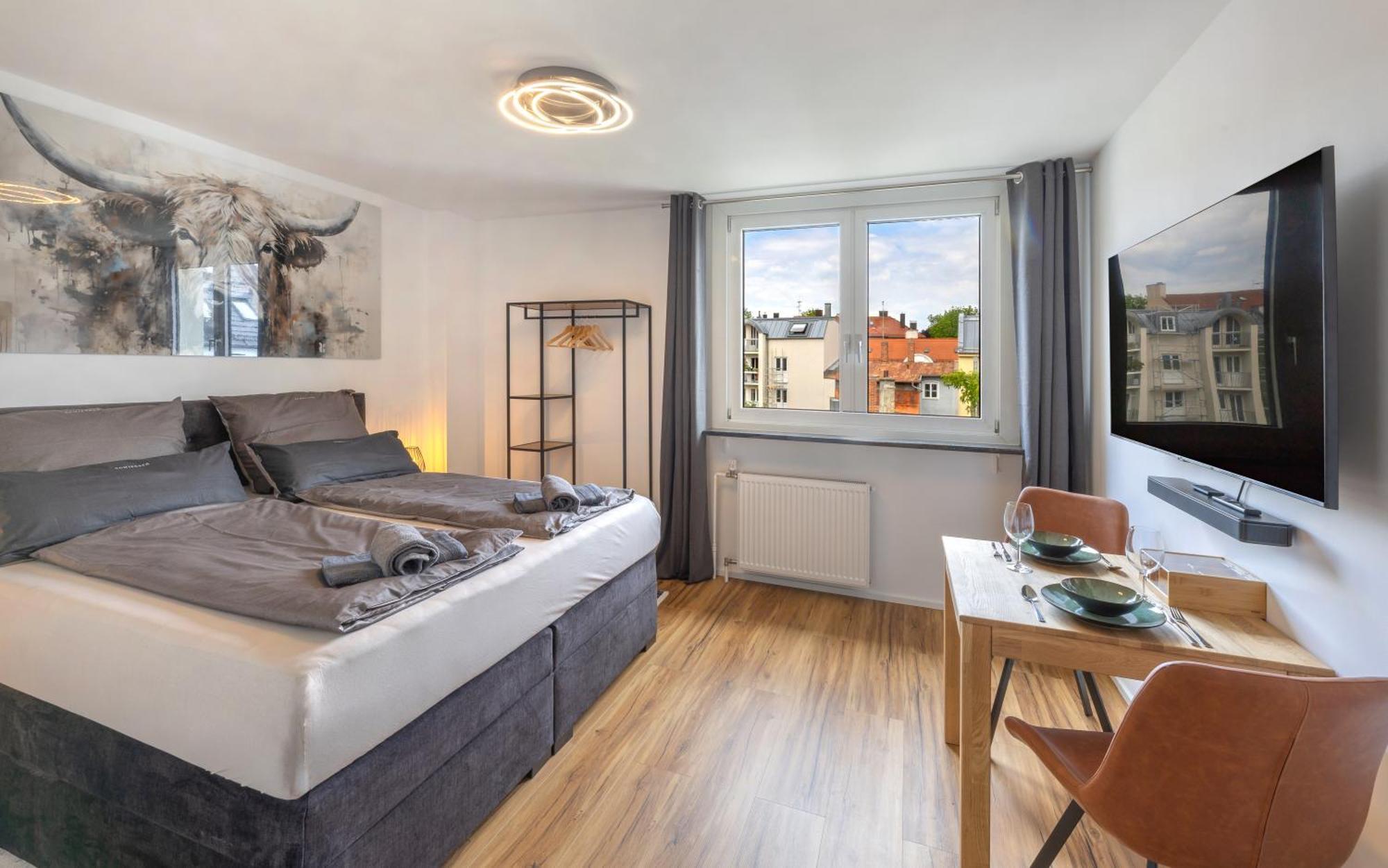 Sweethome - Super Zentral Und Modern, Kueche, Wifi Apartment Munich